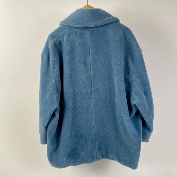 Liviana Conti One-Button Teddy Fleece Wool Jacket, Made In Italy, Large - Picture 6 of 10